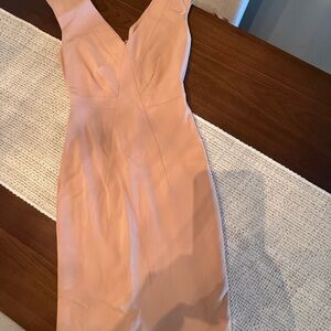Elegant Peach Sleeveless Dress